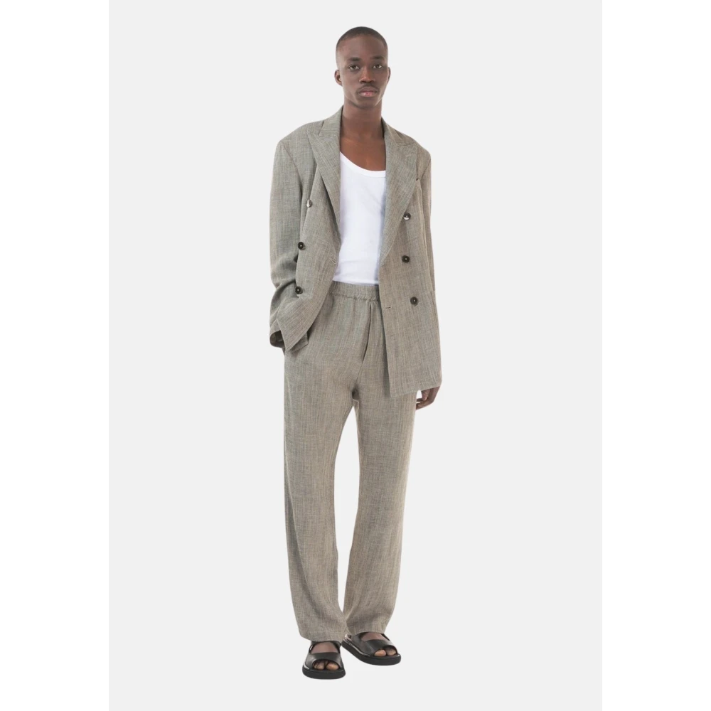Barena Venezia Reguliere elastische taille broek met zij- en achterzakken Gray Heren