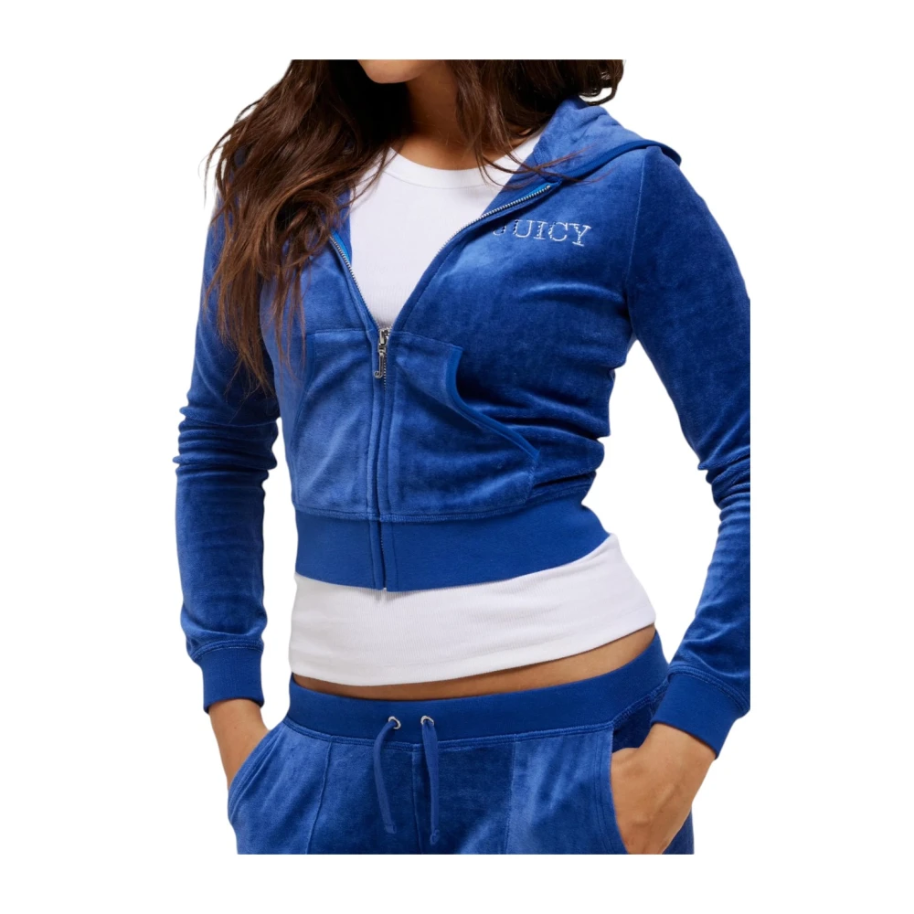 Juicy Couture Stijlvolle hoodie voor vrouwen Blue Dames