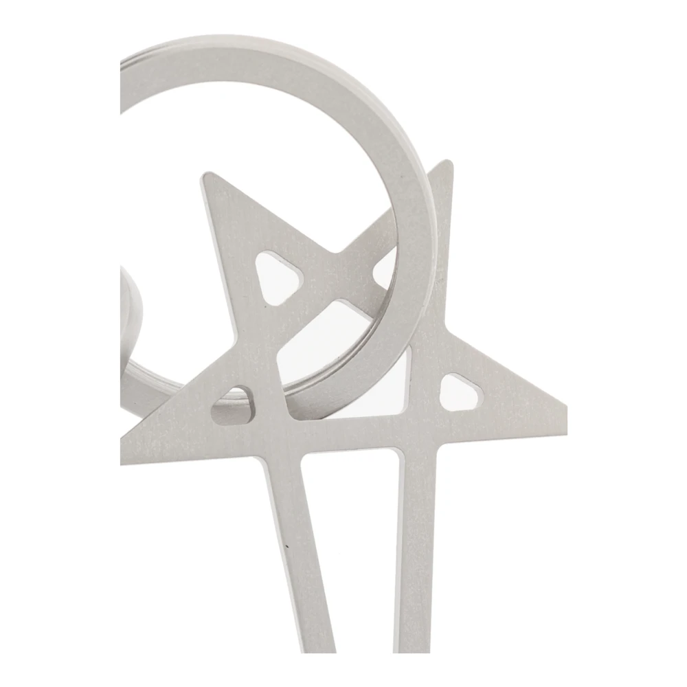 Rick Owens Sleutelhanger met logo Gray Unisex