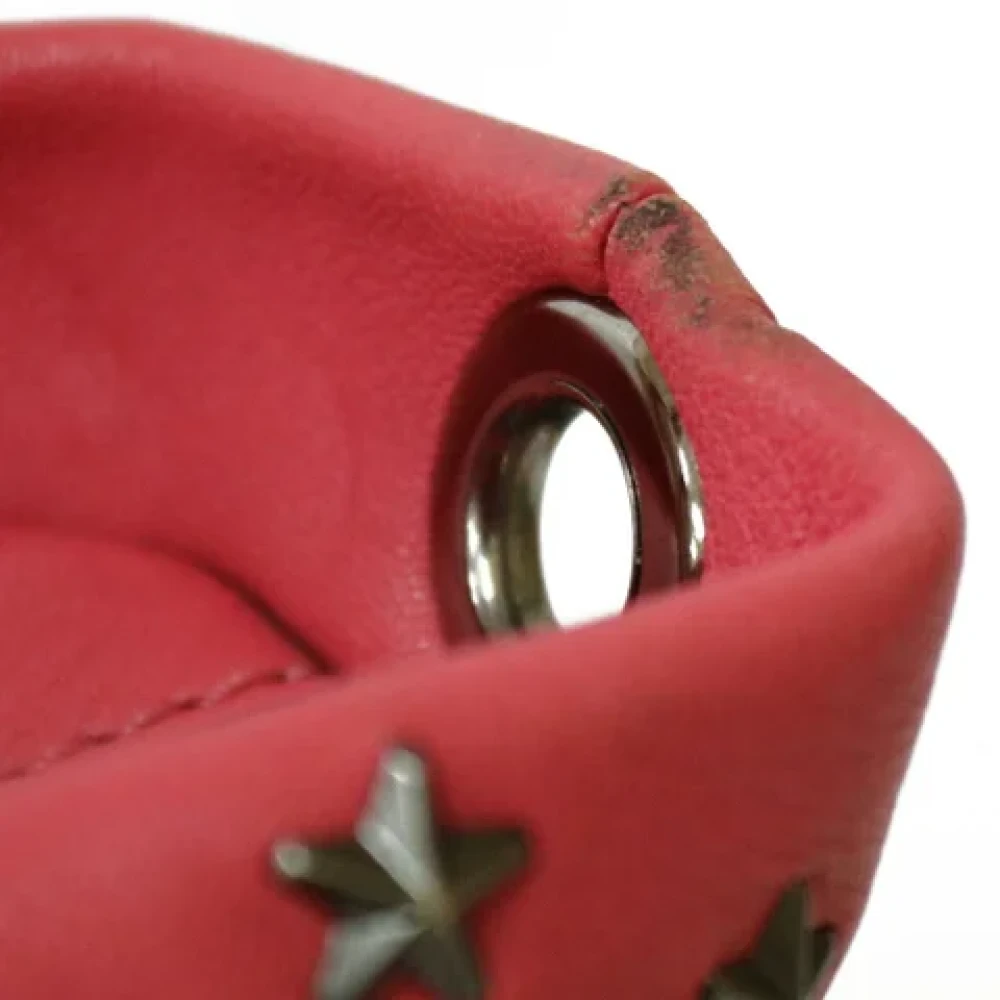 Jimmy Choo Pre-owned Fabric shoulder-bags Red Dames