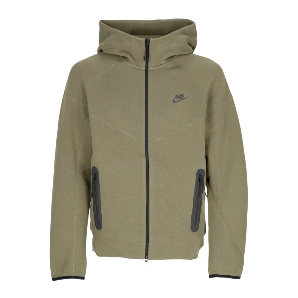 Nike Tech Fleece Zip-through Hoodie Green, Herr