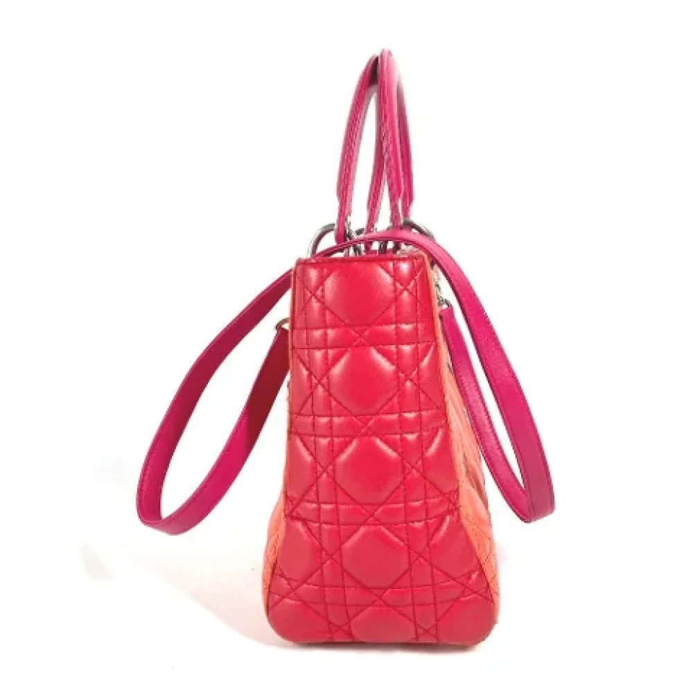Dior Vintage Pre-owned Leather dior-bags Orange Dames