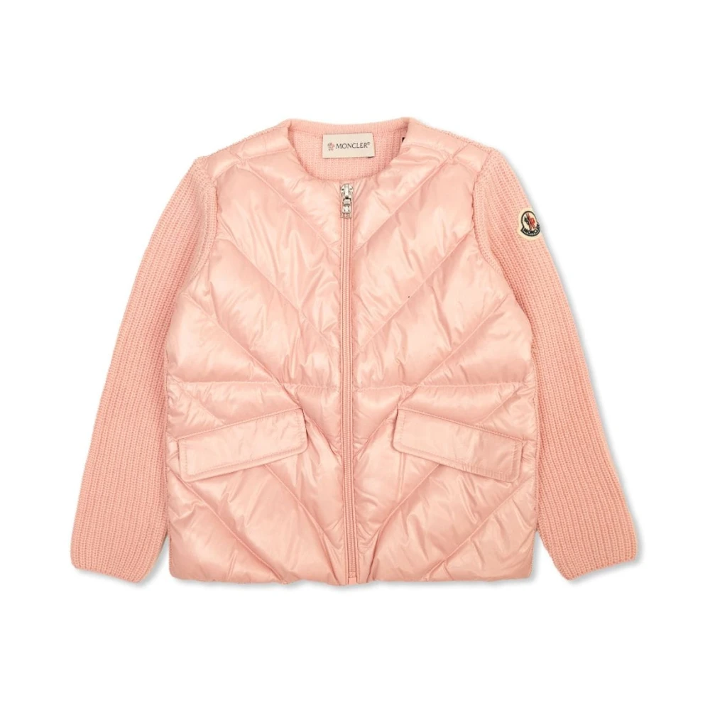 Moncler Barn Rosa Vadderad Kofta Tröjor Pink, Flicka