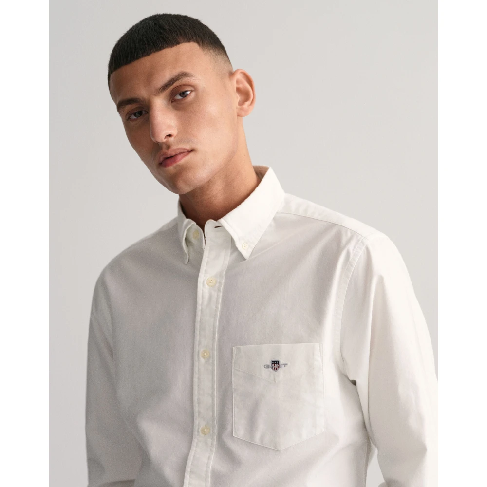 Gant Blouses Shirts White Heren