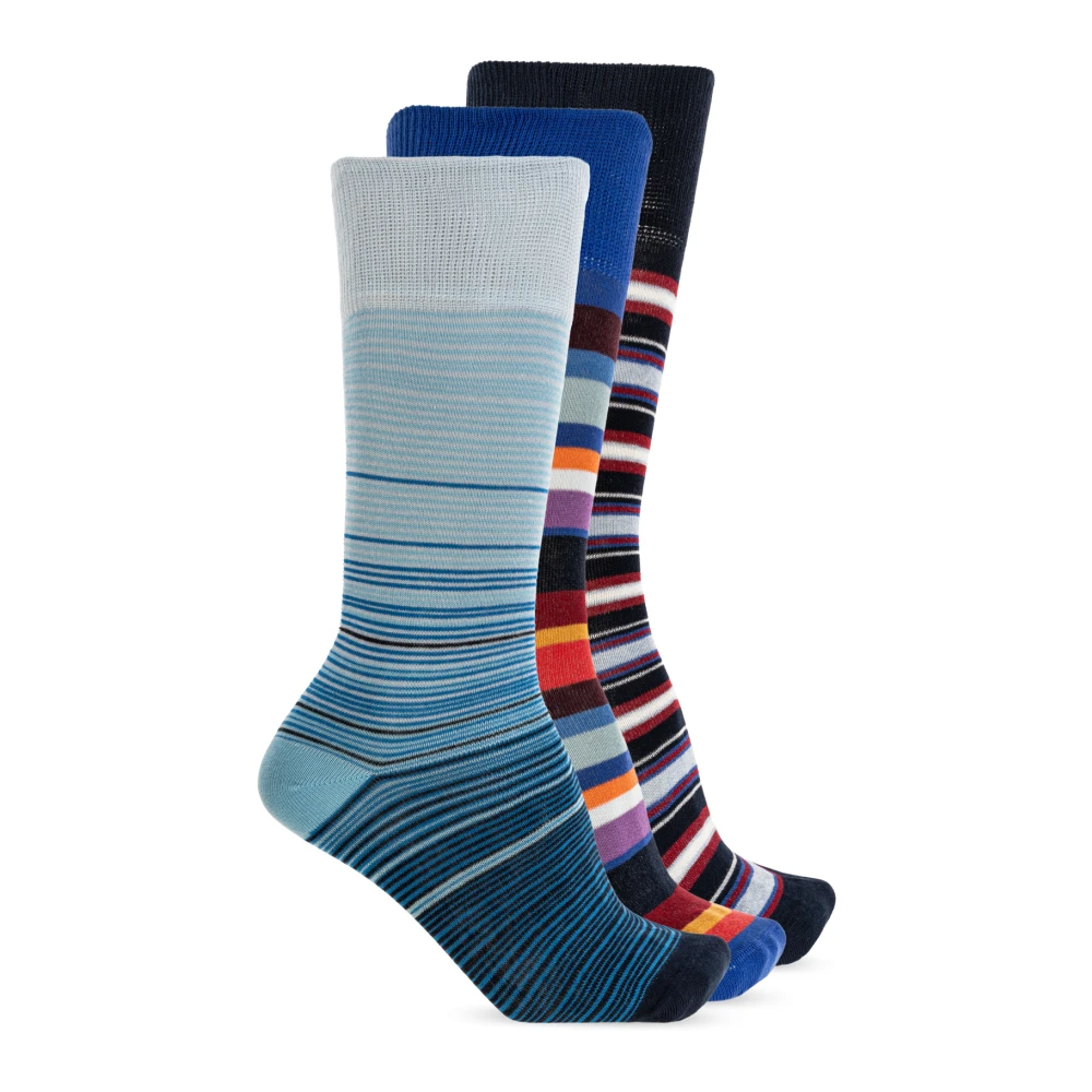 Paul Smith Uomo Multicolor Calzini Pacco Da Tre