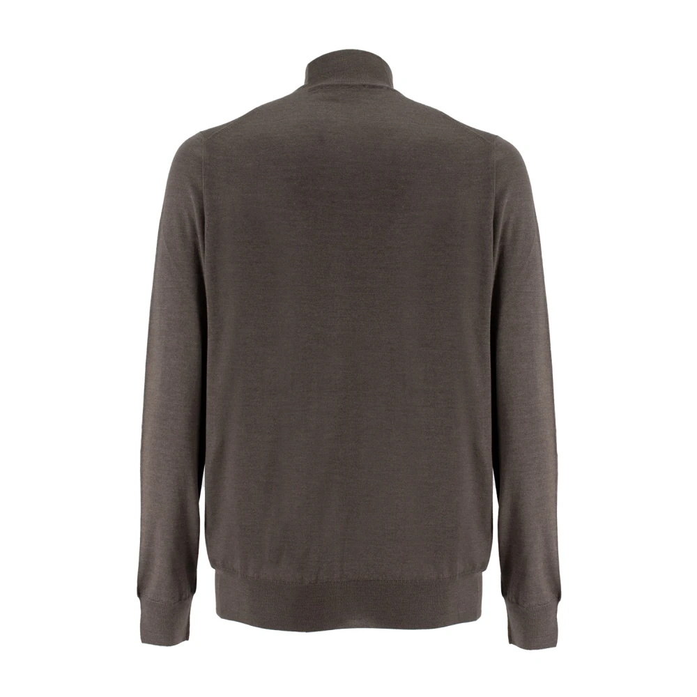 Mauro Ottaviani Zip Sweater voor dynamische mannen Brown Heren