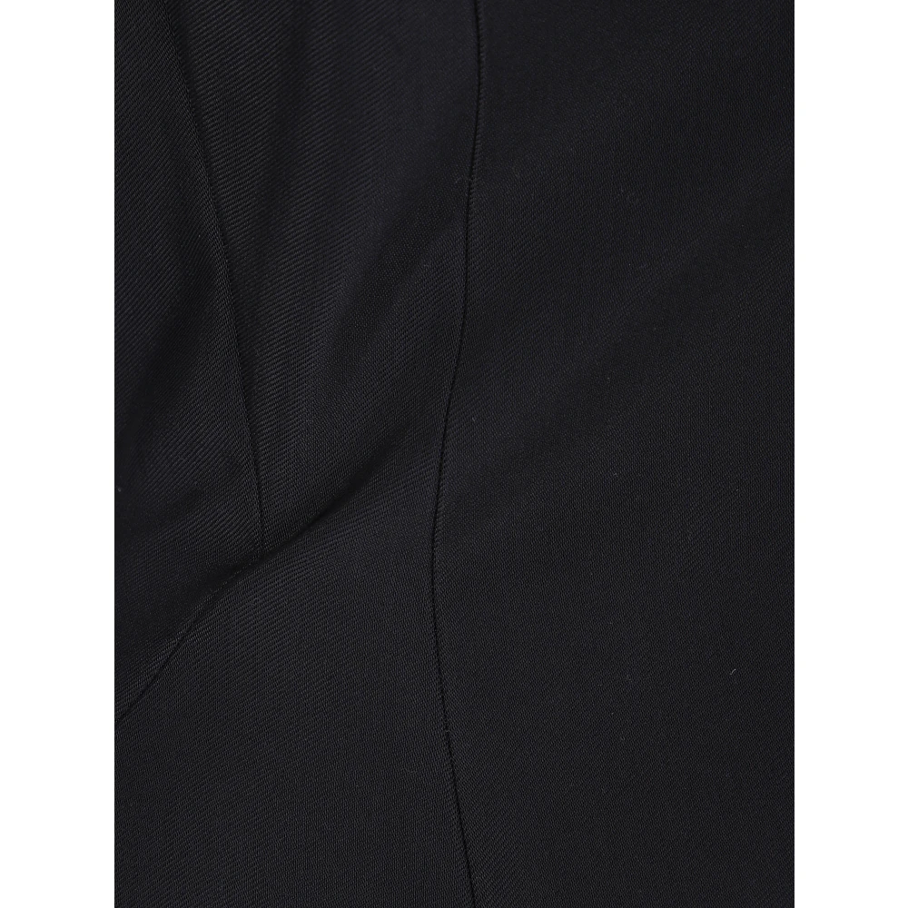 Mugler Stijlvolle lange mouwen top Black Dames