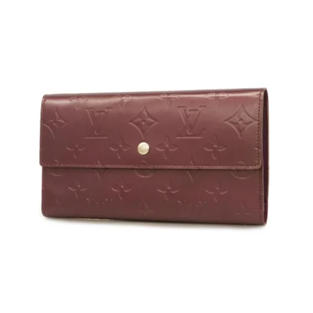 Louis Vuitton Vintage Pre-owned Fabric wallets Purple Dames