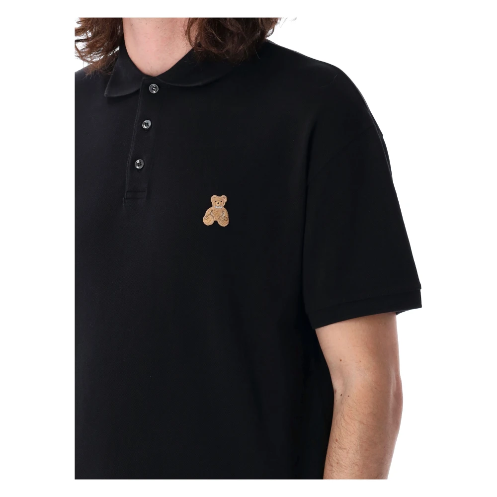 Palm Angels Schattig Beer Polo Shirt Black Heren
