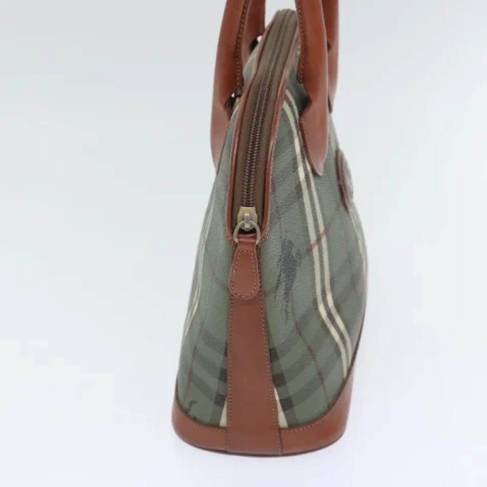 Burberry Vintage Pre-owned Canvas handbags Green Dames
