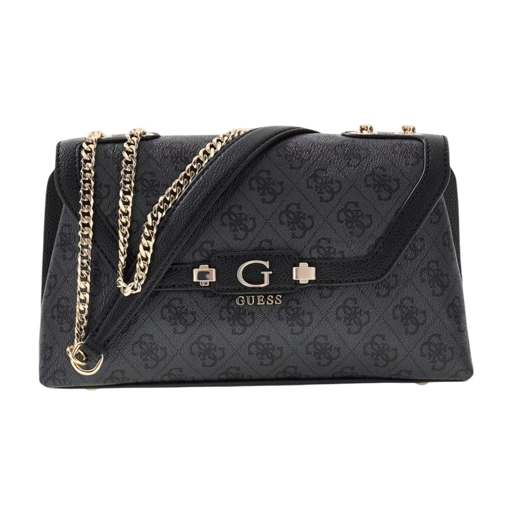 Guess Donna Nero/Grigio Donne, Borsa A Mano, Lindsey Convertible Xbody Flap, - Immagine 3