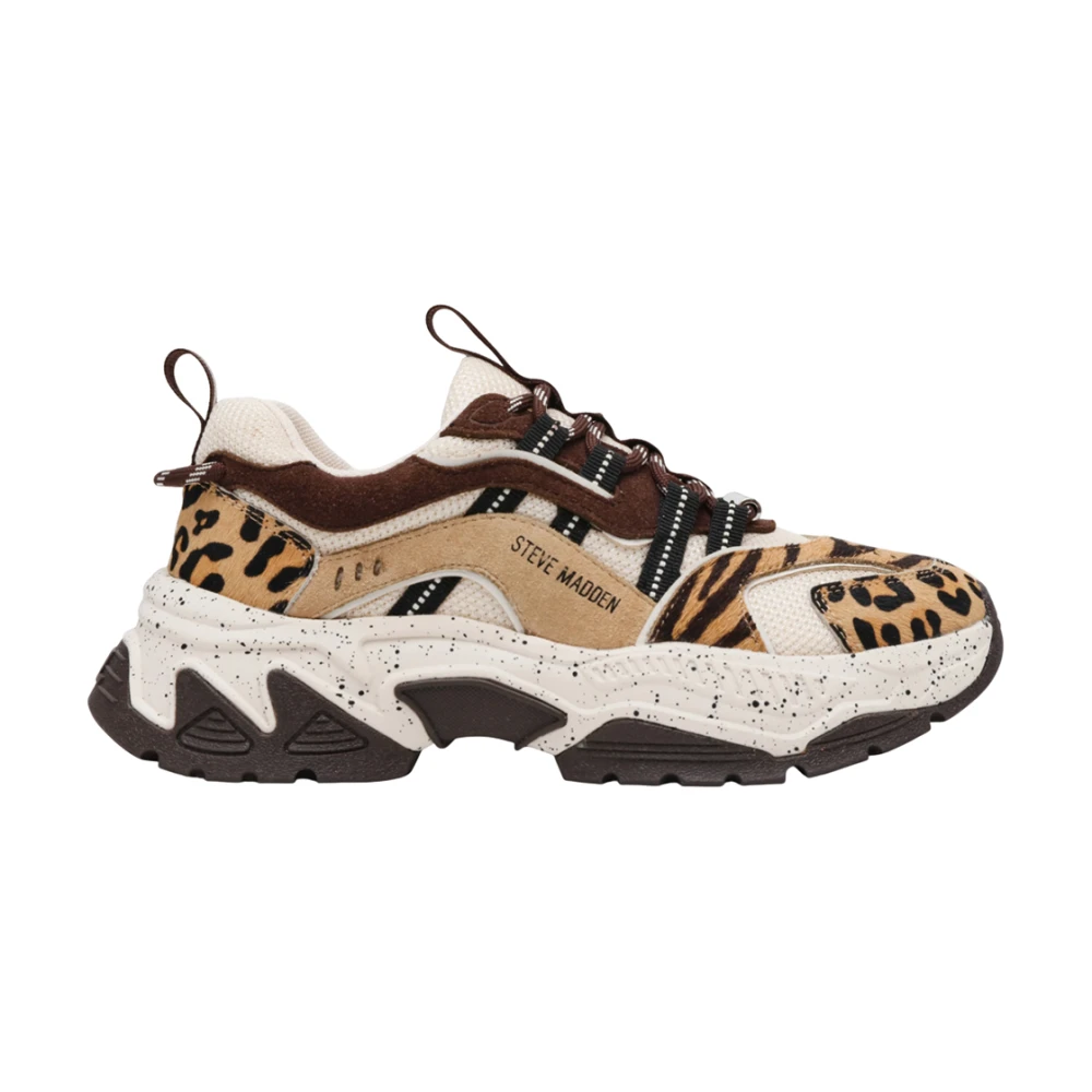 Steve Madden Leopard Print Platform Sneakers Dames Schoenen Bruin