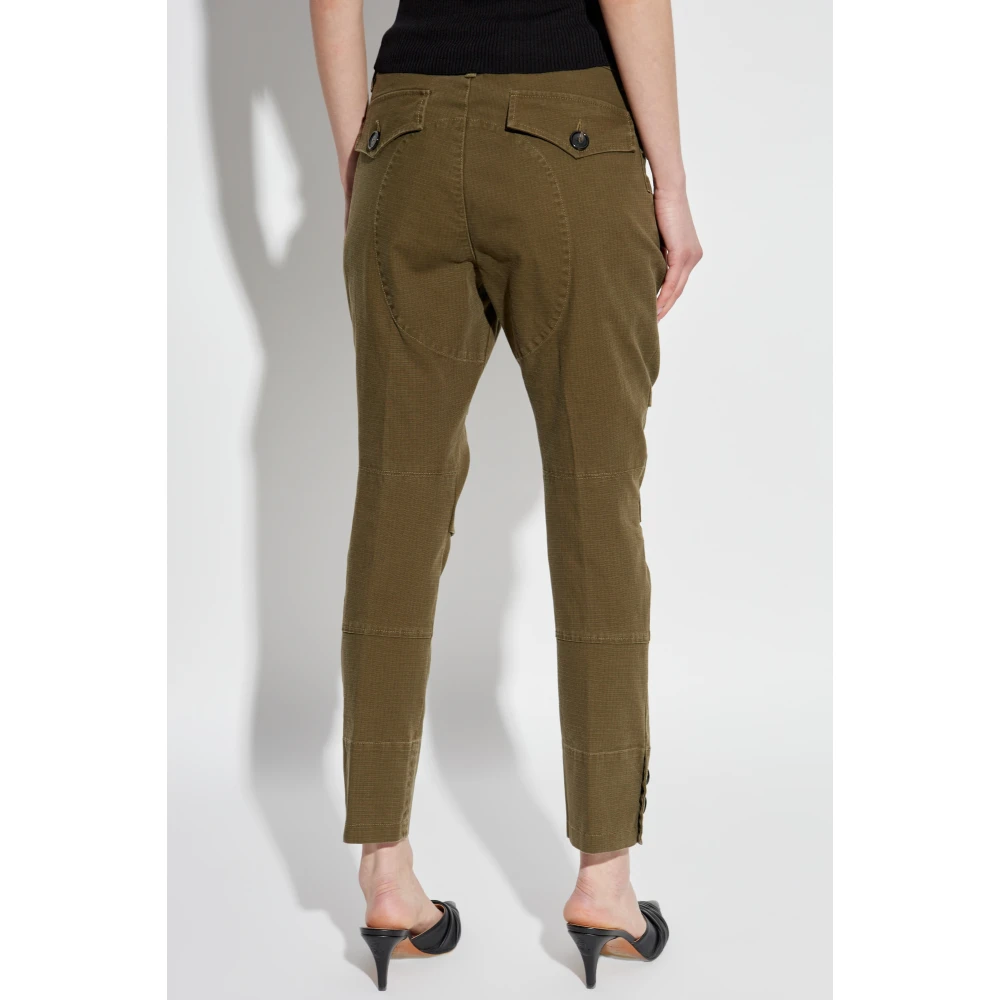 Dsquared2 Broek met toelopende pijpen Green Dames