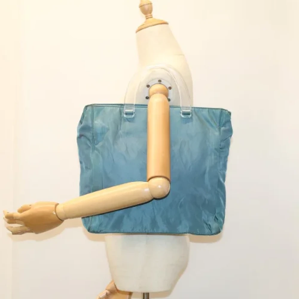 Prada Vintage Pre-owned Fabric prada-bags Blue Dames