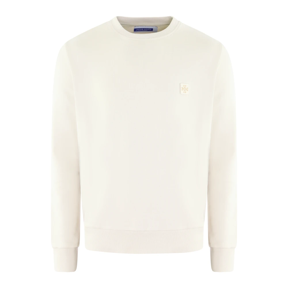 Jacob Cohën Ronde Jersey voor Heren Beige Heren