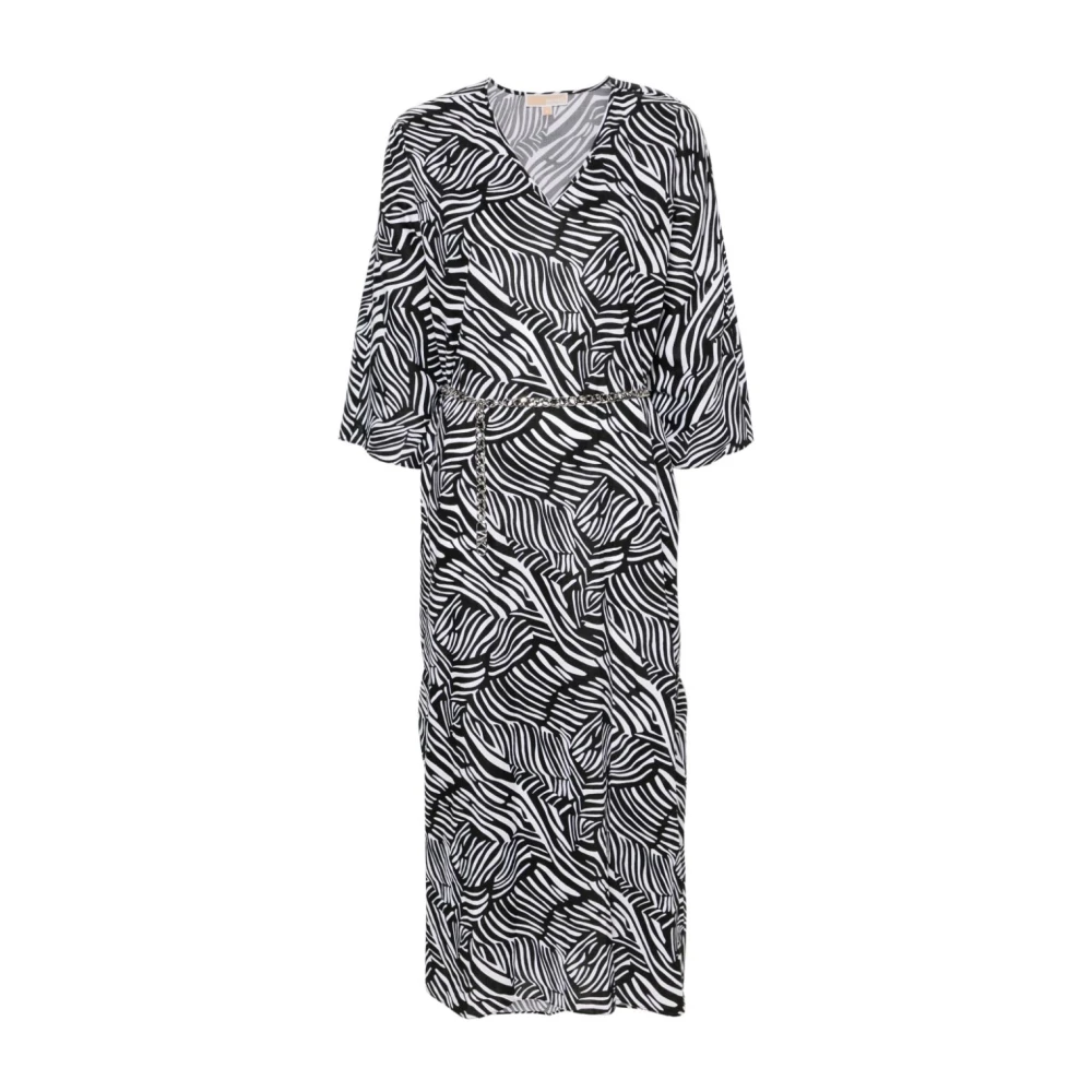 Michael Kors Zebraprint Midi Jurk Multicolor Dames