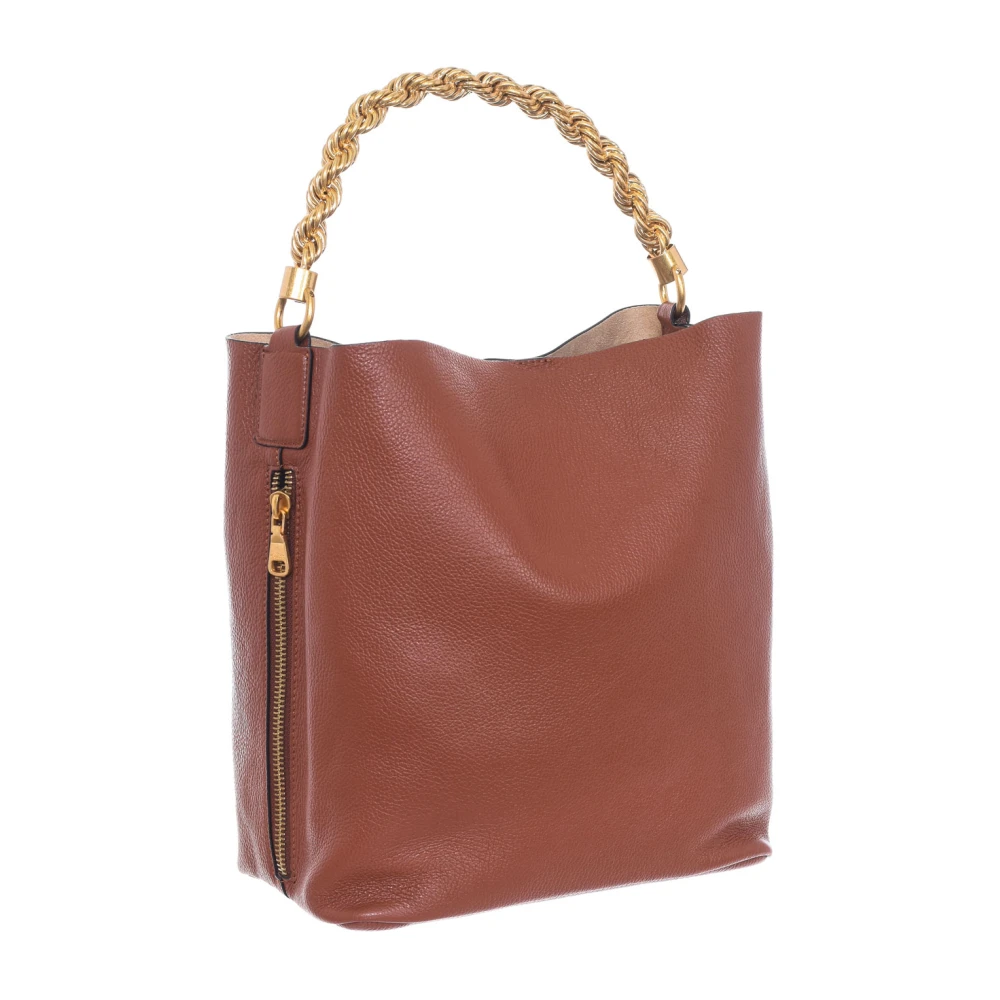 Guess Stijlvolle leren emmer tas Brown Dames