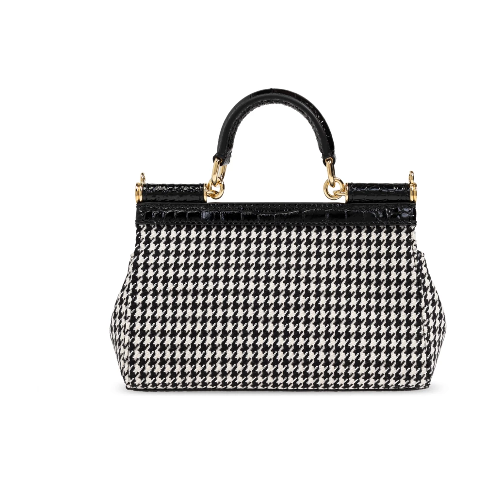 Dolce & Gabbana Schoudertas Klein Sicilië Black Dames