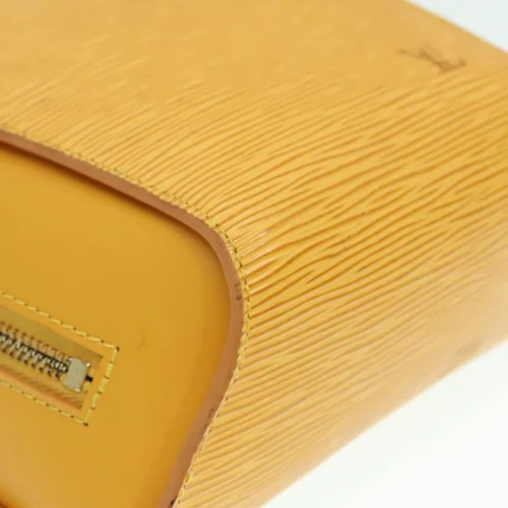 Louis Vuitton Vintage Pre-owned Leather backpacks Yellow Dames