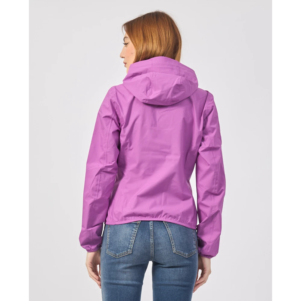 K-way Paarse Korte Jas Lily Purple Dames
