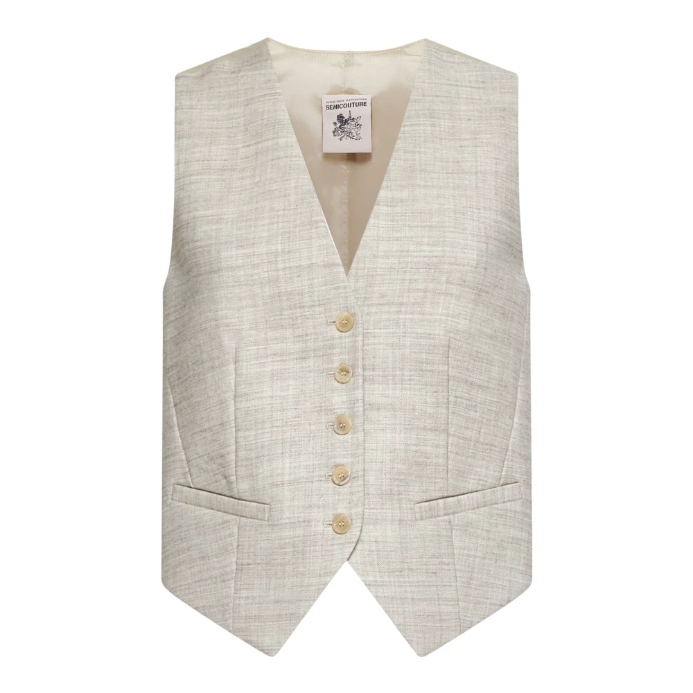 Semicouture Philomena Stijlvolle Jassen Beige Dames