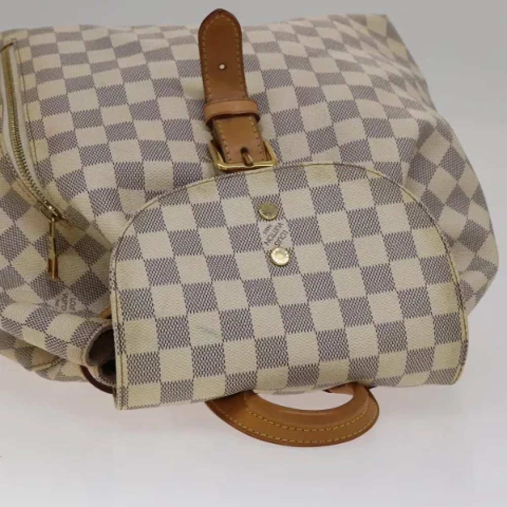 Louis Vuitton Vintage Pre-owned Canvas backpacks Beige Dames