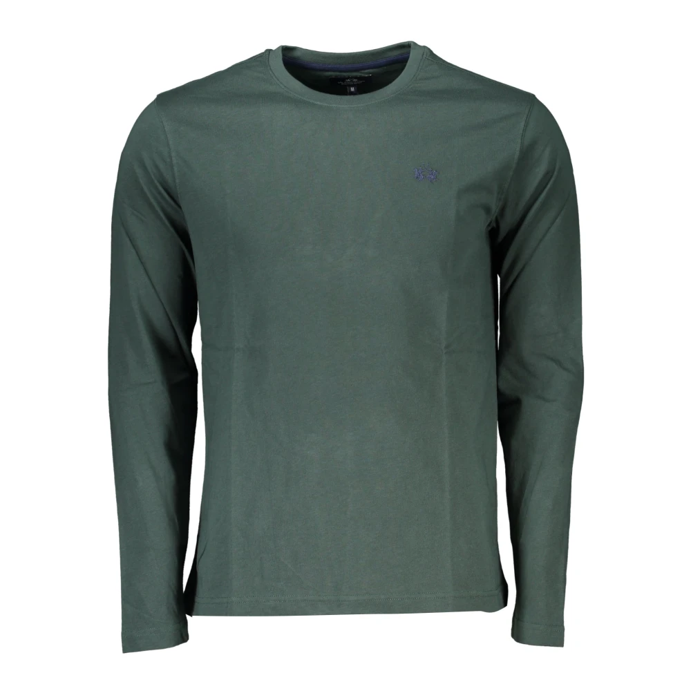 LA MARTINA Lange Mouw Heren T-shirt Groen Green Heren