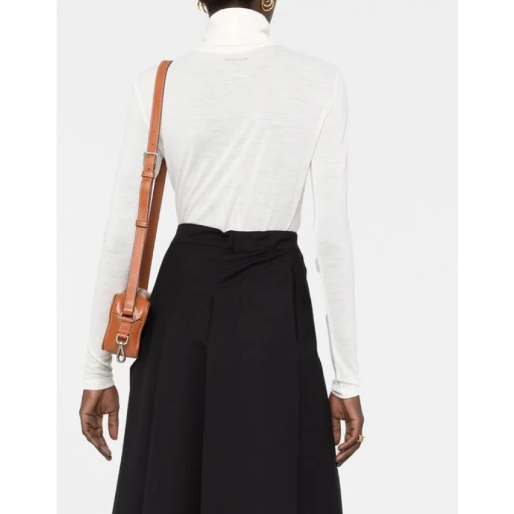 Jil Sander Natuurlijke Turtleneck Sweater White Dames