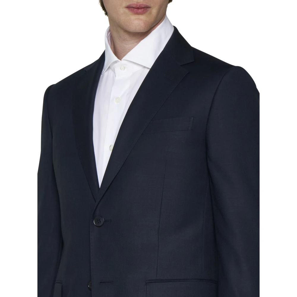 Ermenegildo Zegna Blauwe Jurk Regular Fit Blue Heren