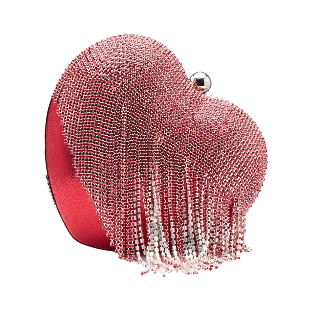 Silvian Heach Hartvormige tas met strass Red Dames