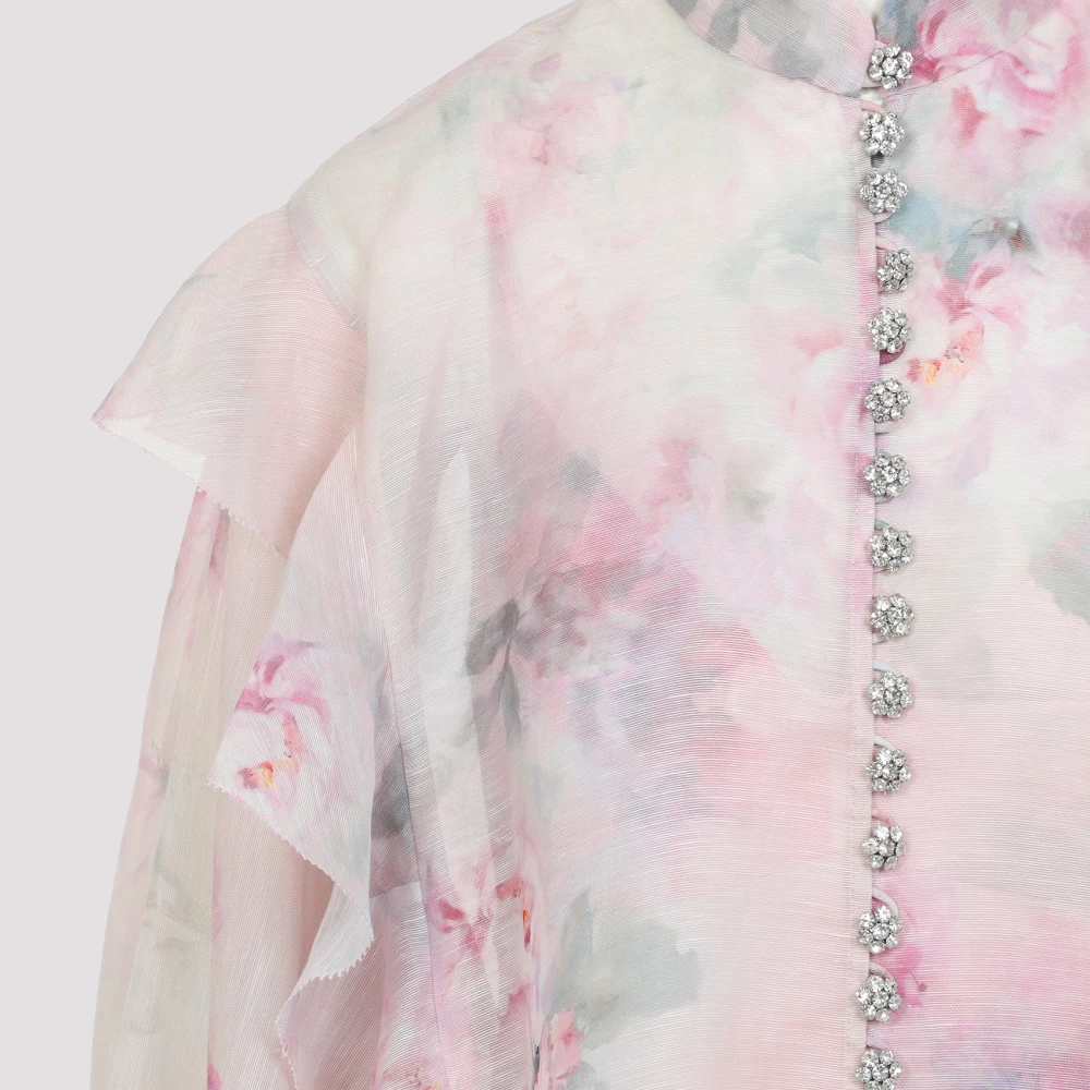 Zimmermann Bloemenstrik Blouse Multicolor Dames
