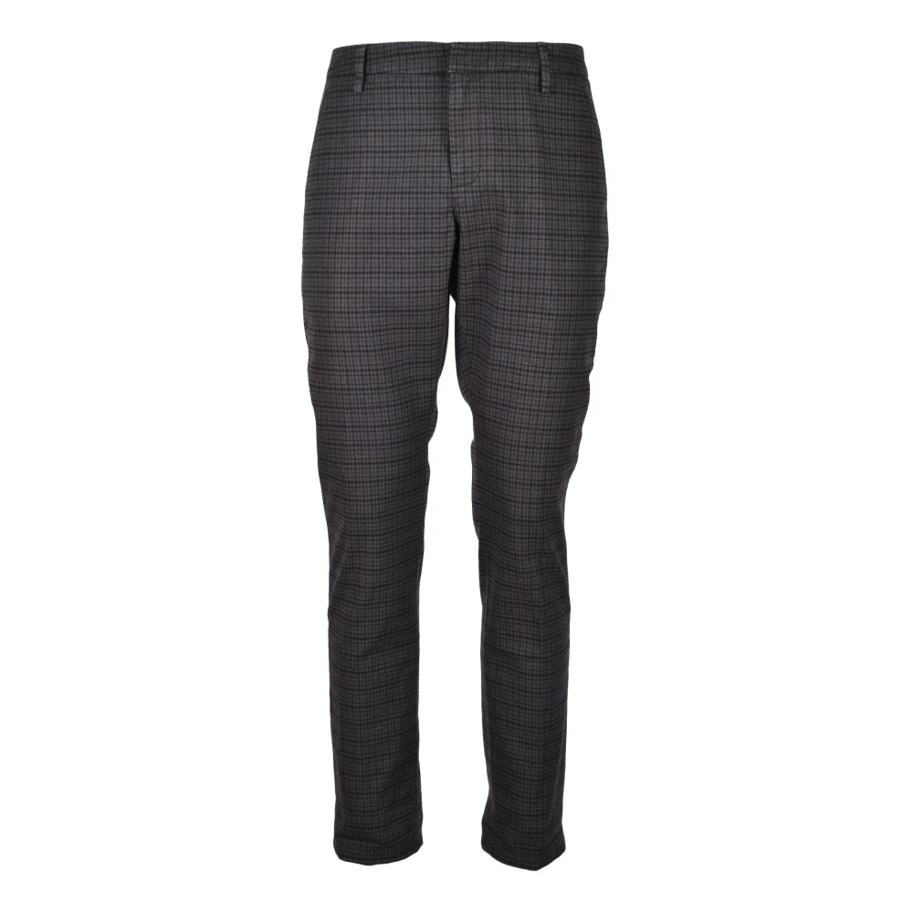 Dondup Katoenmix Slim Fit Broek Gray Heren