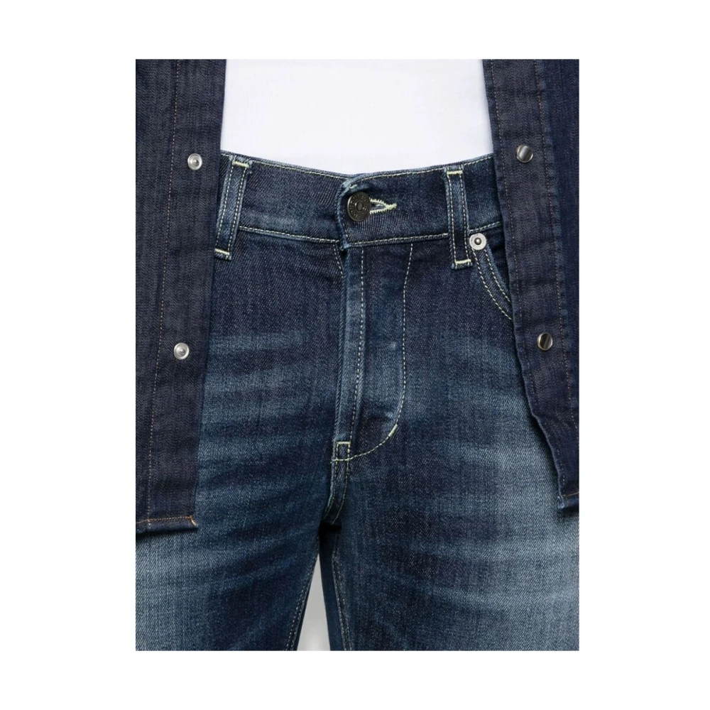 Dondup Indigo Blue Skinny Cut Denim Jeans Blue Heren