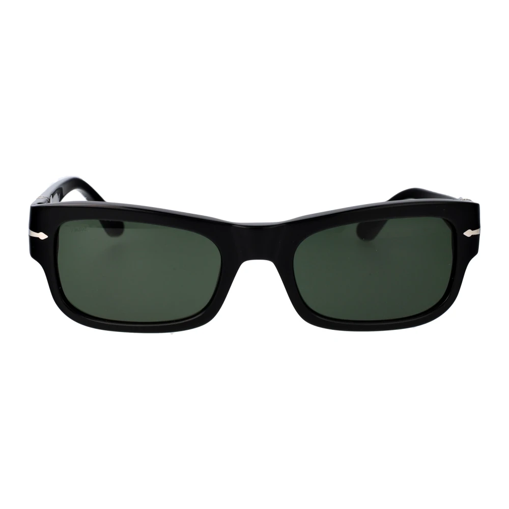 Persol Unisex Black Sunglasses,, Stylish Sunglasses With Model 0Po3326s Medium