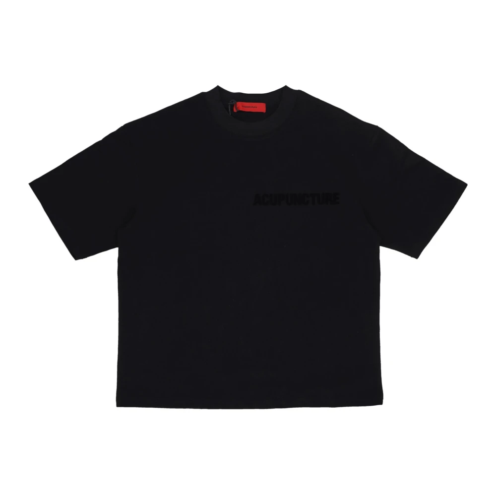 Acupuncture Zwarte heren Tee met 3D-print Black Heren