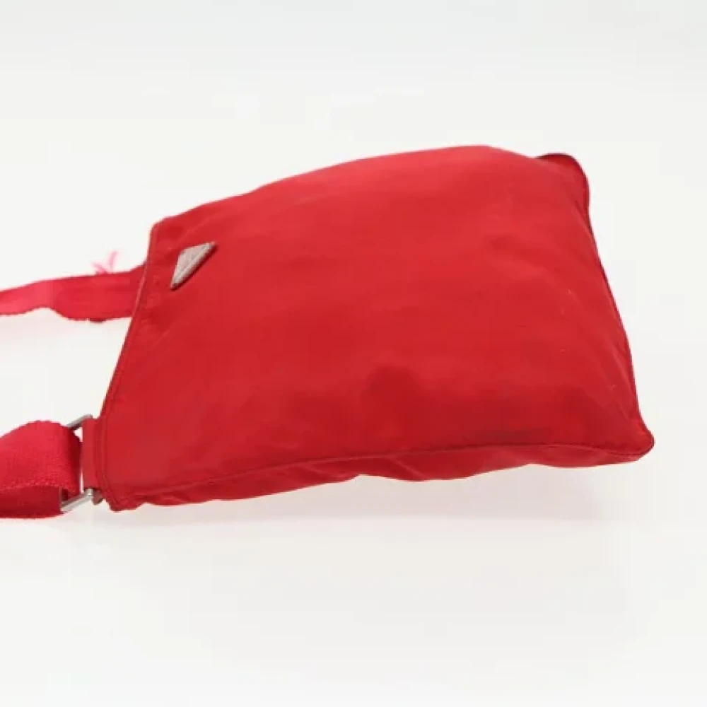 Prada Vintage Pre-owned Nylon prada-bags Red Dames