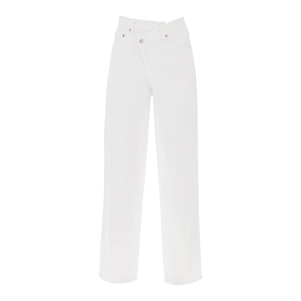 Agolde Kruislings Milkshake Jeans White Dames