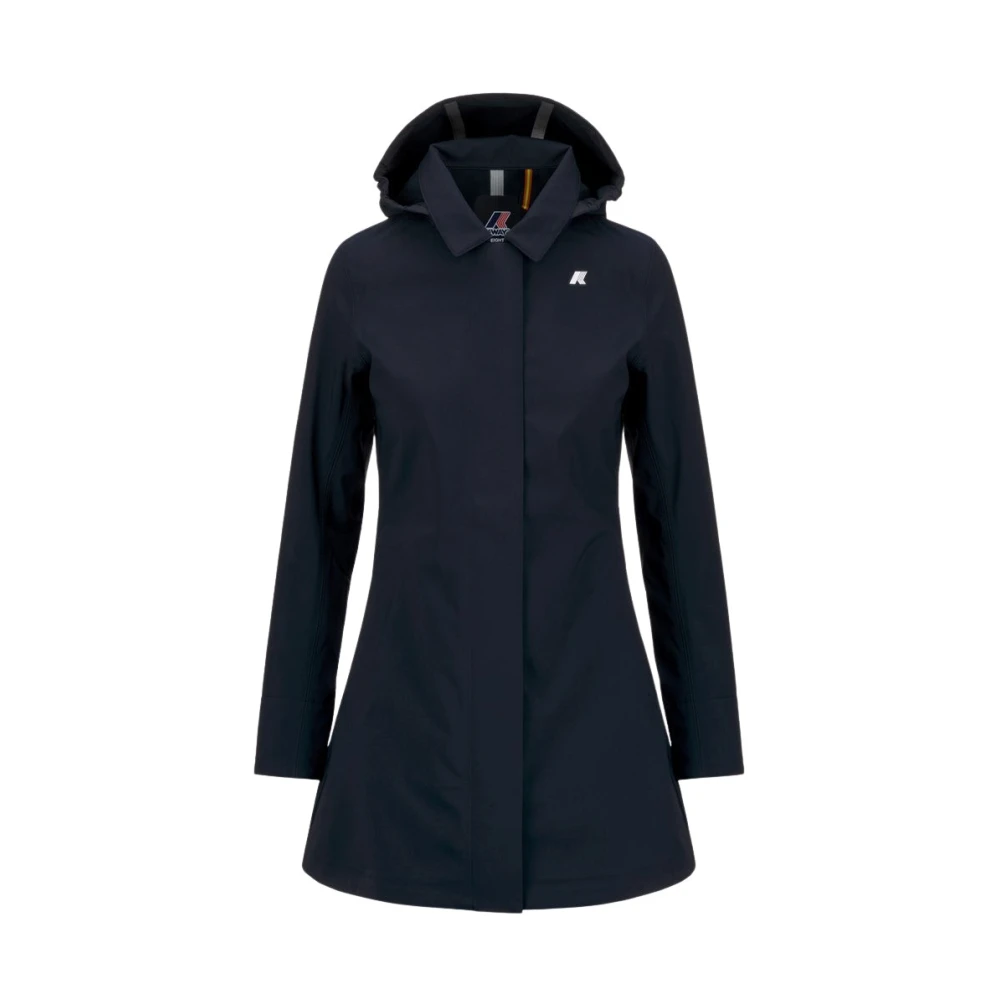 Giubbotto lungo Kway donna blu scuro Mathy bonded - Immagine 3