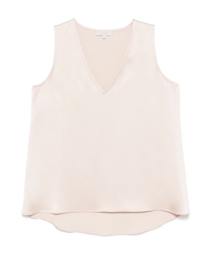 roze-v-hals-mouwloze-top