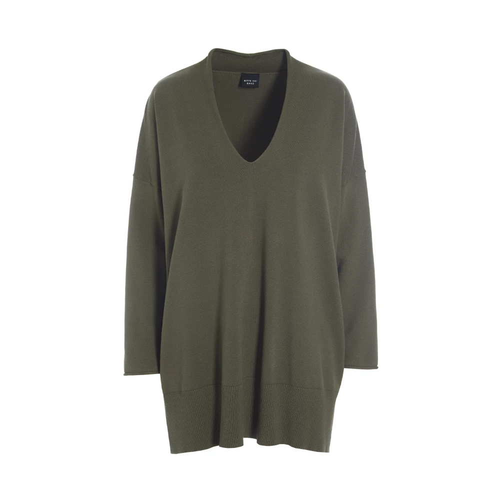 Bitte Kai Rand Diep Bos V-Hals Blouse Green Dames
