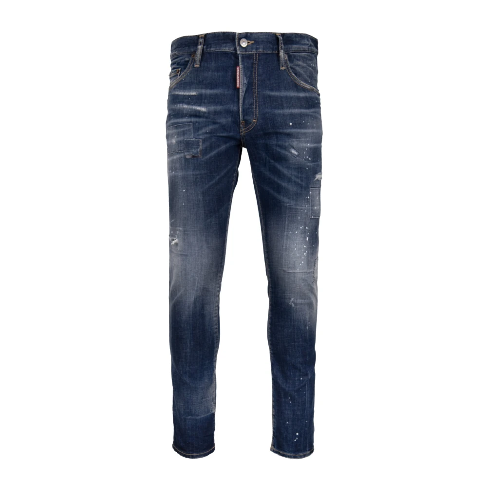 Dsquared2 Men's Blue Slim-Fit Jeans - Slim Fit Jeans - Xs - Jeans