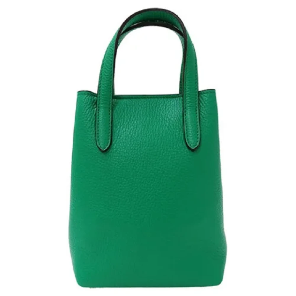 Salvatore Ferragamo Pre-owned Leather handbags Green Dames