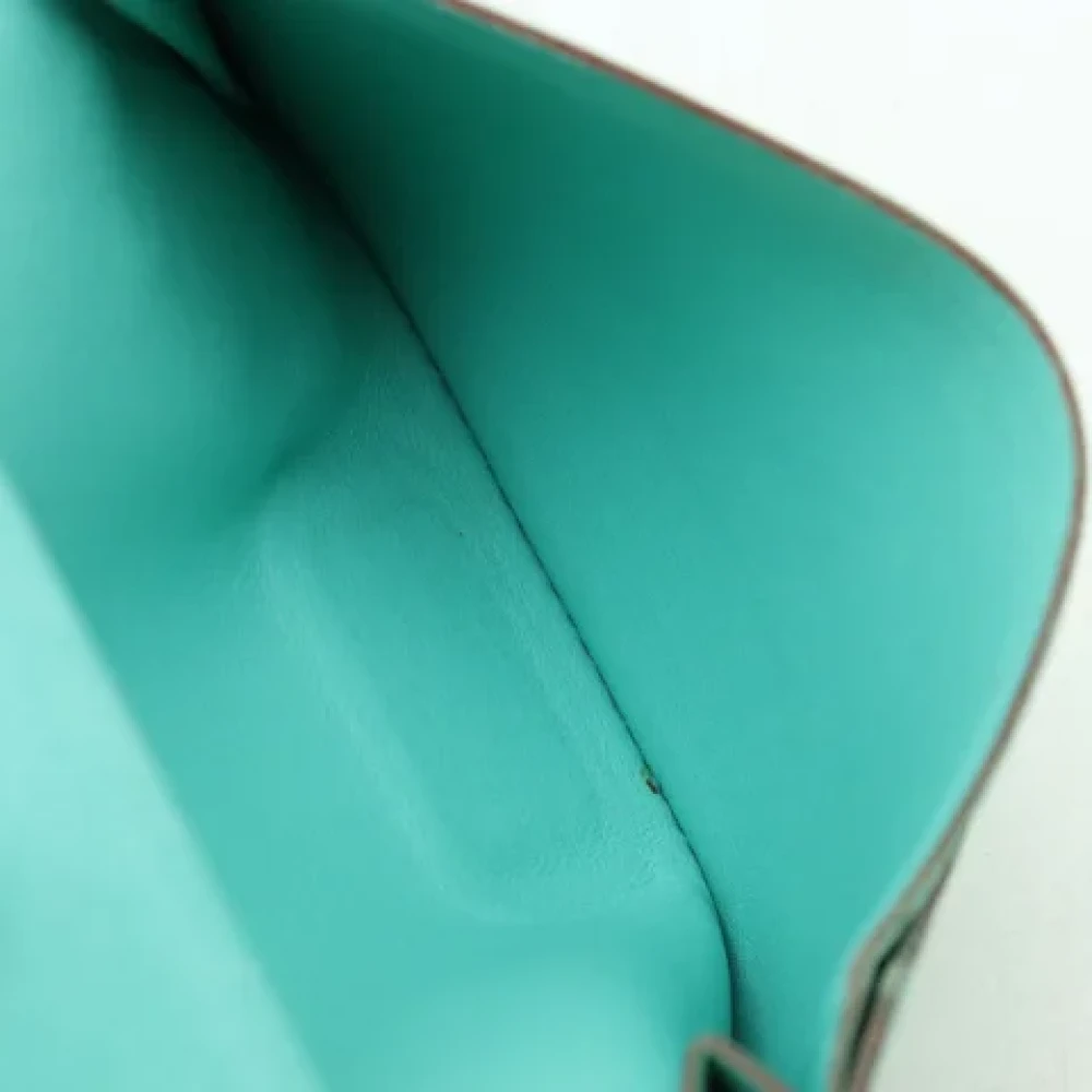 Hermès Vintage Pre-owned Leather wallets Green Dames
