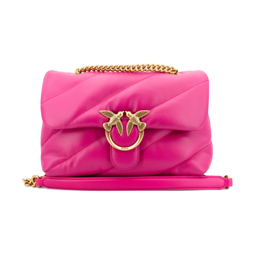 Pinko Klassisk Love Bag Puff Pink, Dam