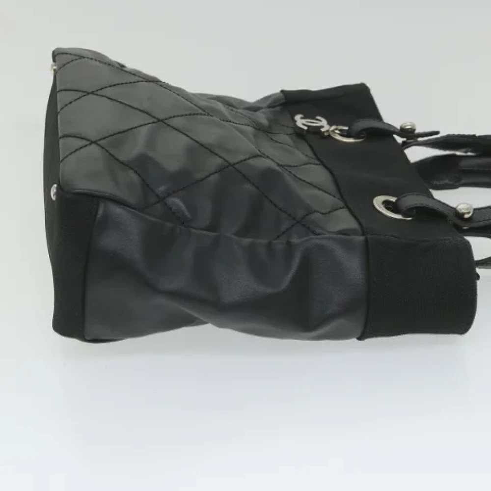 Chanel Vintage Pre-owned Canvas totes Black Dames