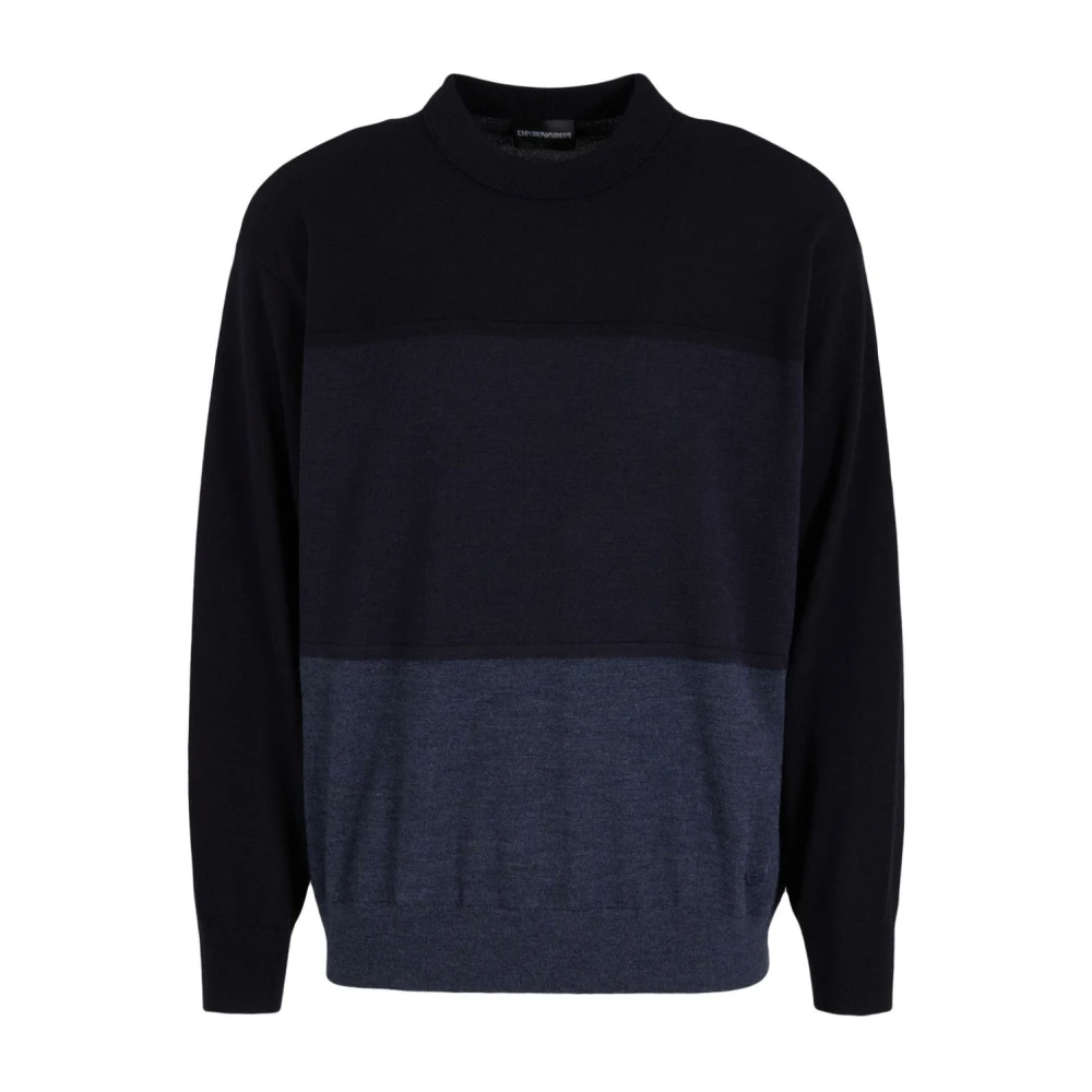 Emporio Armani Stijlvolle Gebreide Pullover Sweater Blue Heren