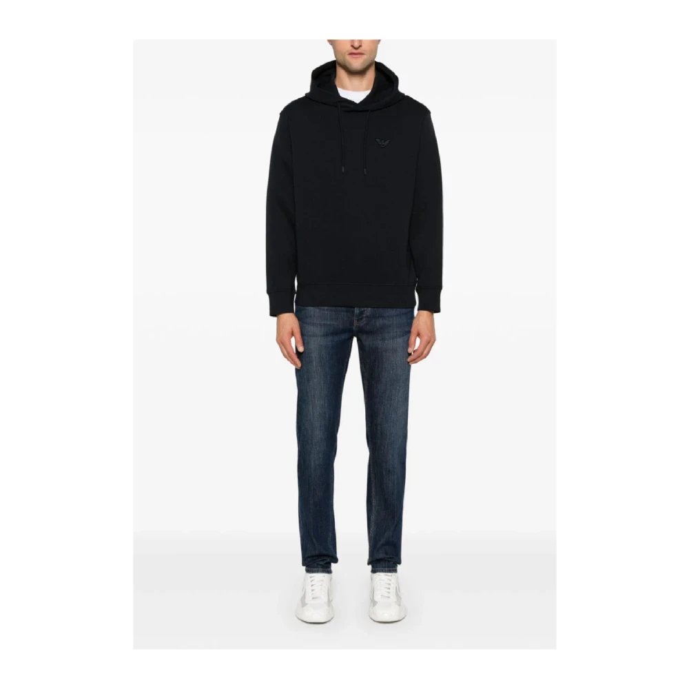 Emporio Armani Stijlvolle Heren Hoodie Black Heren