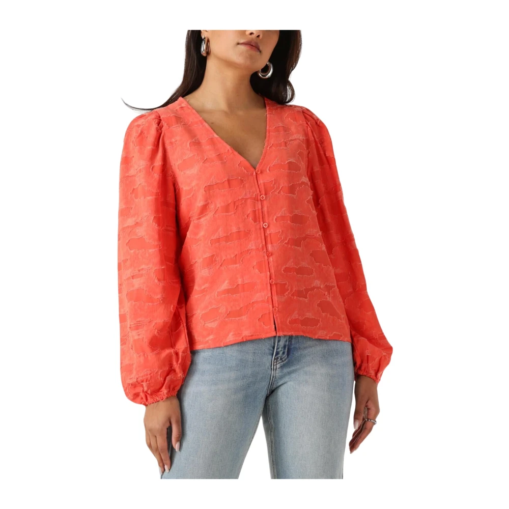 Object Rode Elegante Blouse voor Vrouwen Red Dames