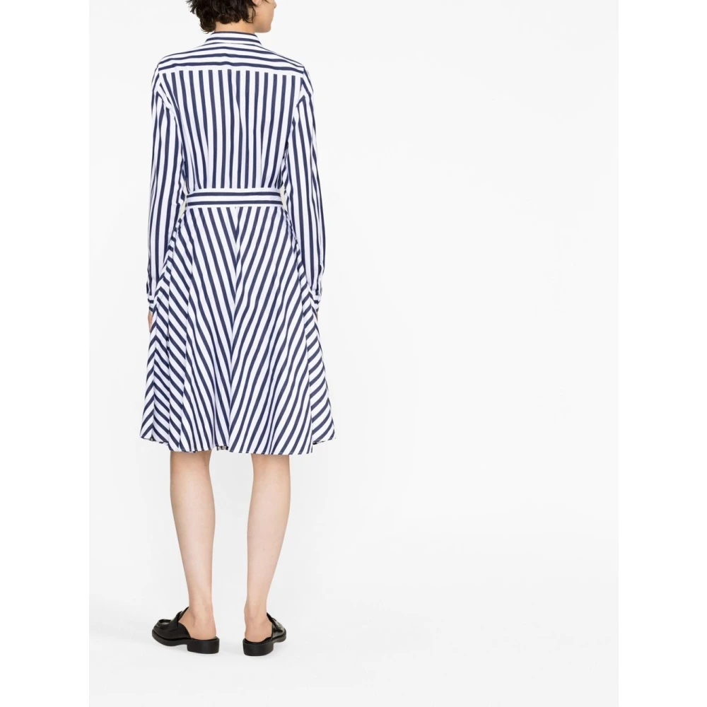Ralph Lauren Gestreept overhemdjurk met lange mouwen Multicolor Dames