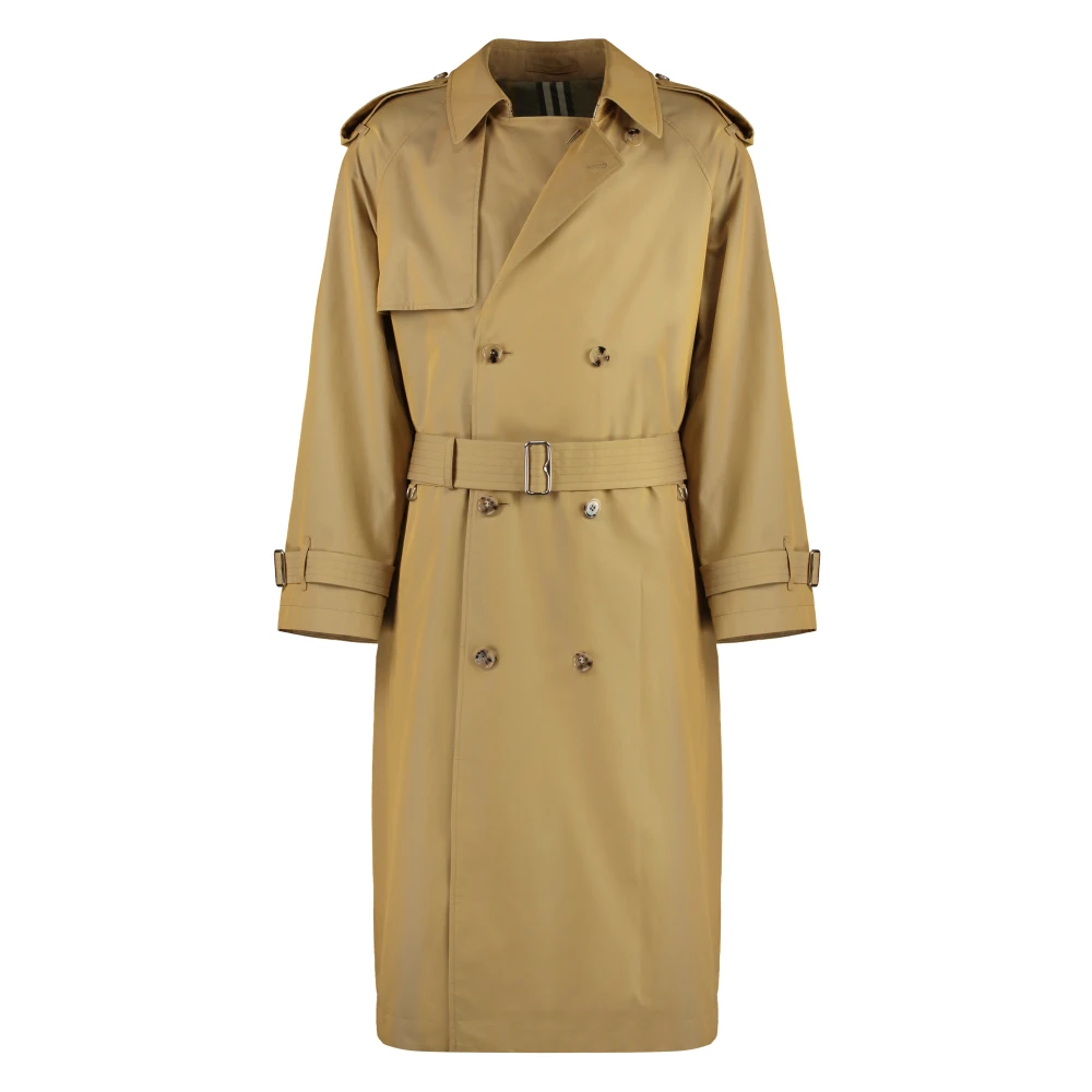 Burberry Uomo Beige - Trench Coat In Gabardine - Coats - L
